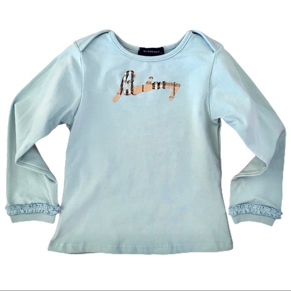 baby blue burberry shirt